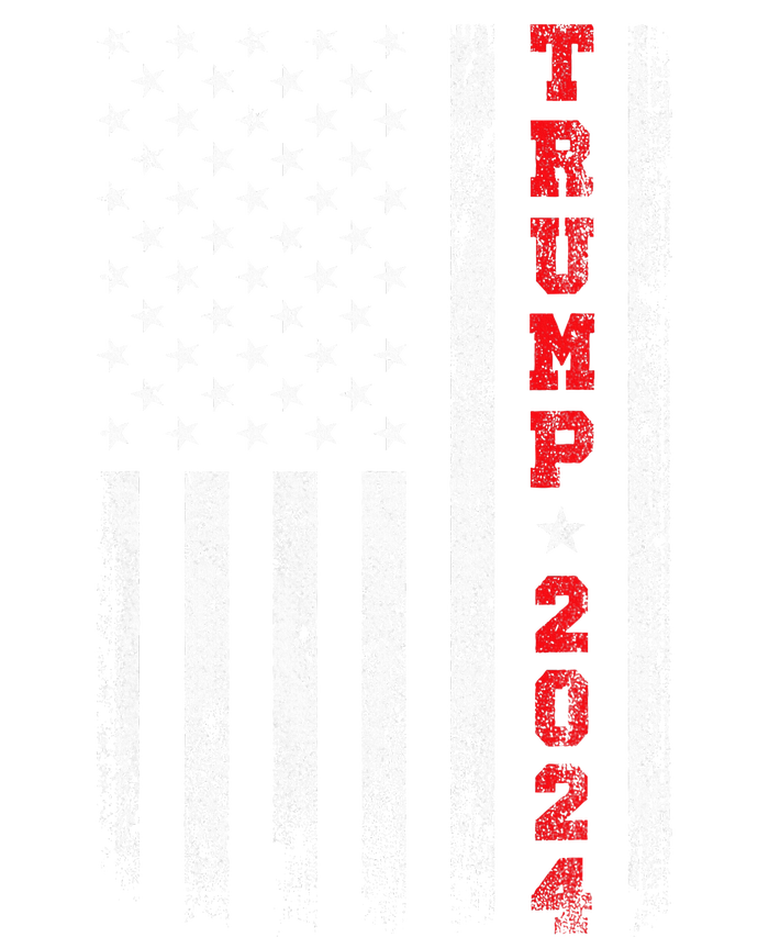 Trump 2024 American Flag Vintage Full Zip Hoodie