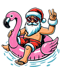 Christmas In July Santa Flamingo Summer Xmas Wool Snapback Cap