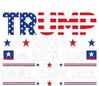 Trump 2024 Drill Baby Drill Us Flag Republican Baby Long Sleeve Bodysuit