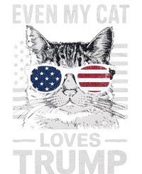 Cat Sunglasses Usa Flag Even My Cat Loves Trump Women's V-Neck T-Shirt