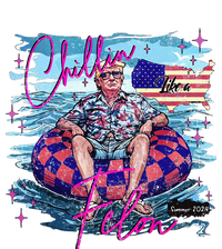 Chillin Like A Felon Retro Summer Funny Trump 2024 Long Sleeve Shirt