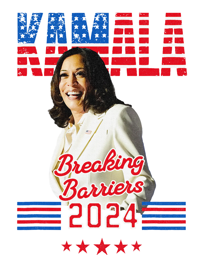 Kamala 2024 Breaking Barriers Kamala For President Women's V-Neck T-Shirt