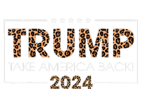 Donald Trump 2024 Take America Back Leopard Print Gift Women Womens CVC Long Sleeve Shirt