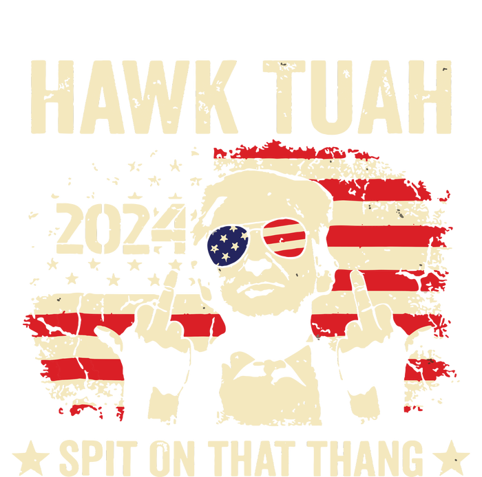 Trump 2024 Flag Funny Hawk Tush Middle Finger 24 Vote Trump Tank Top Ladies Essential Tank