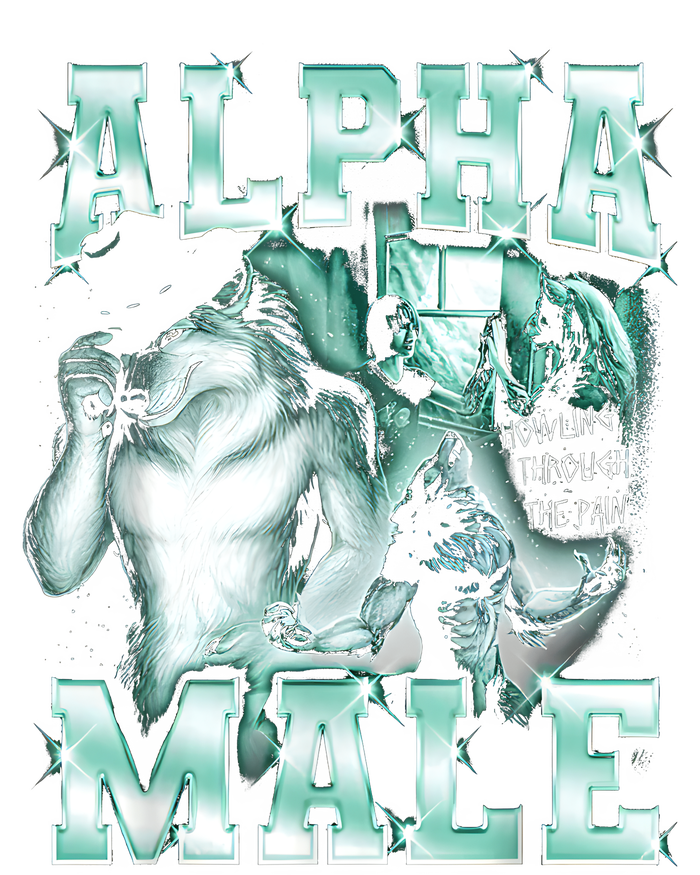 Alpha Male Wolf Meme T-Shirt