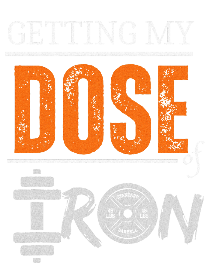 Getting My Dose Of Iron Workout Motivation Womens California Wash Sweatshirt