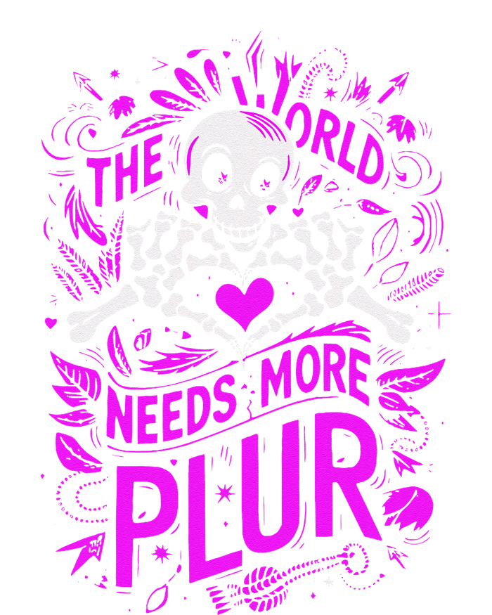 Plur The World Needs More Skeleton Heart Hands Women's Flannel Pajama Set