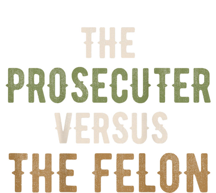 The Prosecutor Versus The Felon Presidential Race Parody Women's Tri-Blend 3/4-Sleeve Raglan Shirt