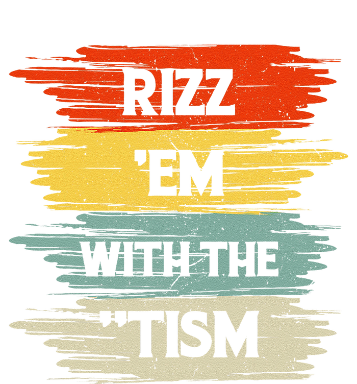 Vintage Rizz Em With The Tism Saying Autism Autistic Performance Sprint T-Shirt