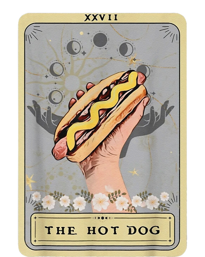 Bun Lover Foodie Food Lover The Hot Dog Tarot Card Tall Sweatshirt