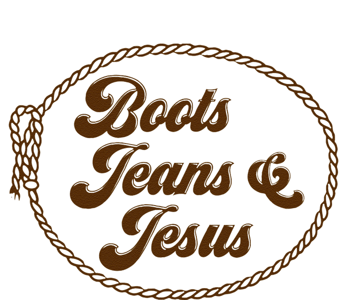 Cute Boots Jeans And Jesus Cow Christian Country Western V-Neck T-Shirt