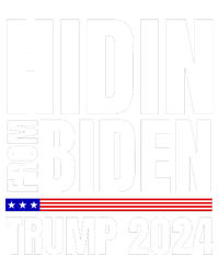 Hidin From Biden Trump 2024 Funny Anti Joe Biden Full-Length Apron With Pockets