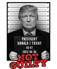 Funny Donald Trump Not Guilty Mug Shot Free Trump 2024 Premium T-Shirt