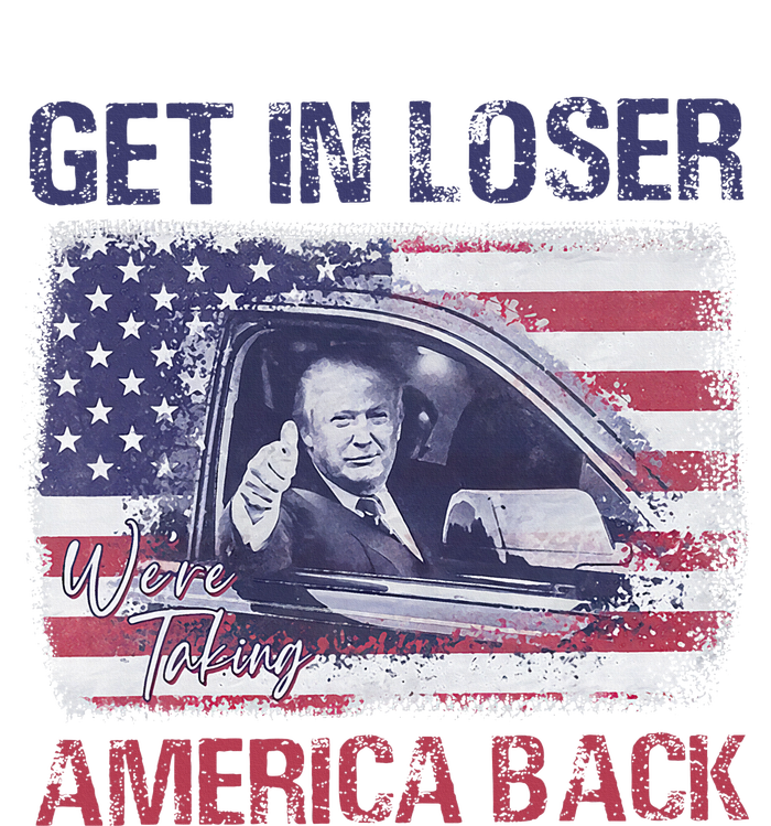 Trump Get In Loser WeRe Taking America Back Pom Pom 12in Knit Beanie