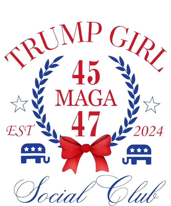 Trump Girl 45 47 Maga Est 2024 Social Club Happy Platinum Collection Golf Towel