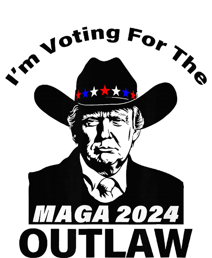 Donald Trump Maga IM Voting For The Outlaw 2024 President Youth Performance Sprint T-Shirt