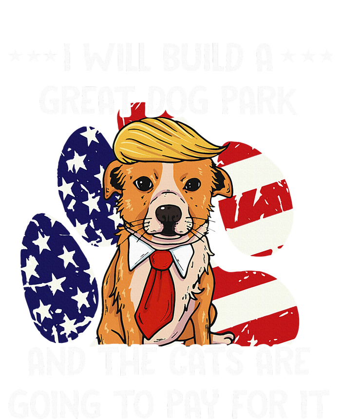 Funny Trump Dog T Build A Great Dog Park Political Tank Top