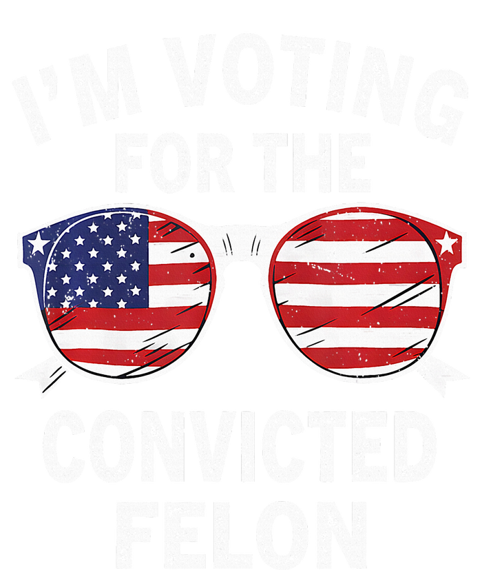 IM Voting For The Convicted Felon Funny Pro 2024 Full Zip Hoodie