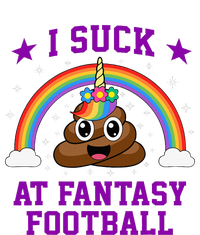 I Suck At Fantasy Football Loser Poop Unicorn Funny Sweatshirt Cinch Pack Bag