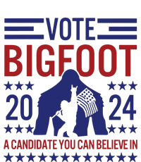 Vote For Bigfoot 2024 Funny A Candidate You Can Believe In Tall T-Shirt