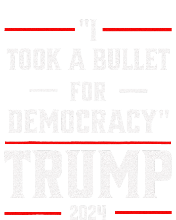 Trump 2024 I Took A Bullet For Democracy Full Zip Hoodie