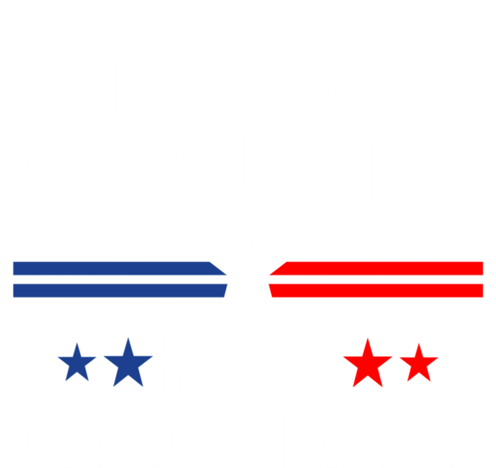 I Took A Bullet For Democracy V-Neck T-Shirt