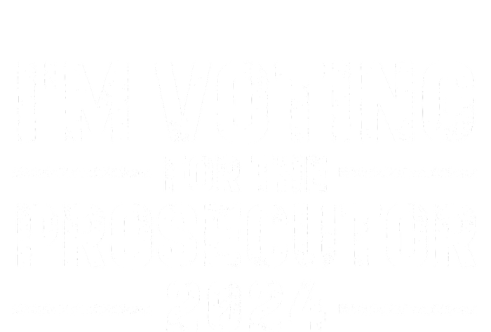 Im Voting For The Prosecutor 2024 Election Striped Beanie with Solid Band