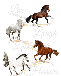 Live Laugh Love Horses 16 in Basic Backpack