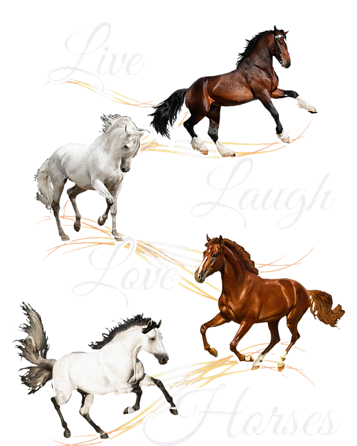 Live Laugh Love Horses 16 in Basic Backpack