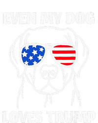 Labrador Dog Sunglasses Usa Flag Even My Dog Loves Trump High Crown Mesh Back Trucker Hat