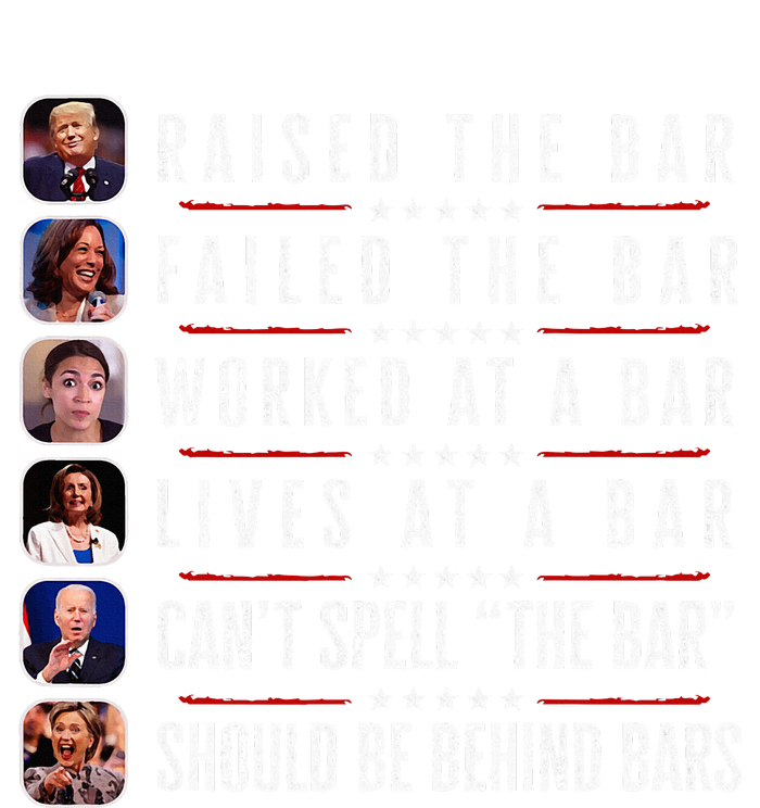 Trump Raised The Bar Harris Failed Funny Trump Politicians T-Shirt