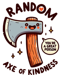 Funny Axe Saying Random Acts Of Kindness Axe Throwing Pun Metallic Star Ornament