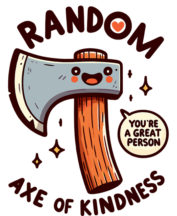 Funny Axe Saying Random Acts Of Kindness Axe Throwing Pun Metallic Star Ornament