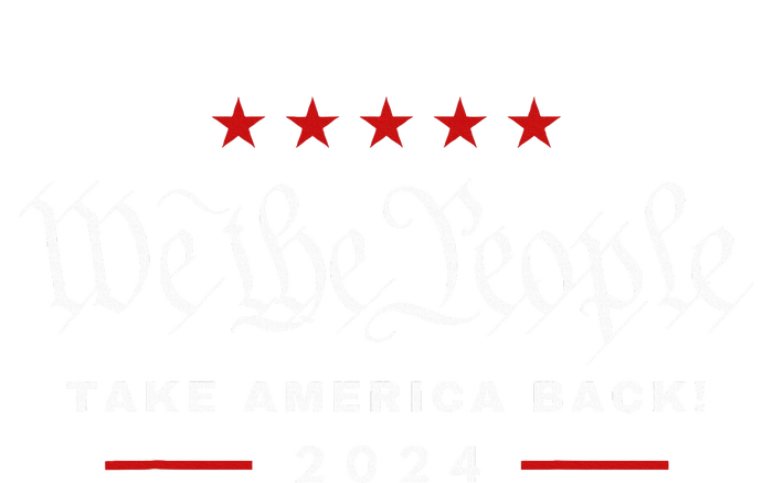 We The People Take America Back 4th Of July Trump Maga 2024 V-Neck T-Shirt