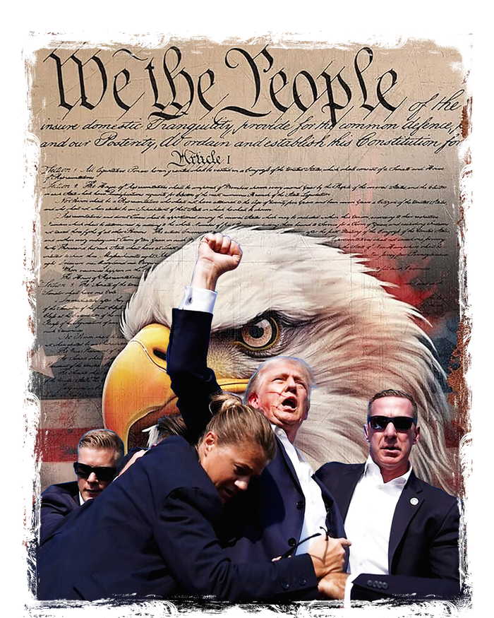 We The People Stand With Donald Trump Valucap Bio-Washed Visor