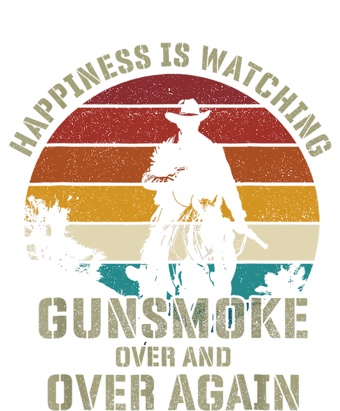 Happiness Is Watching Gunsmoke Over And Over Again Cowboys Women's Tri-Blend 3/4-Sleeve Raglan Shirt