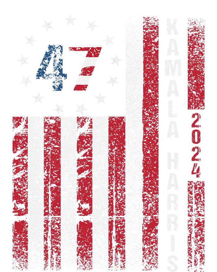 Kamala Harris 2024 For President American Flag Distressed Poster