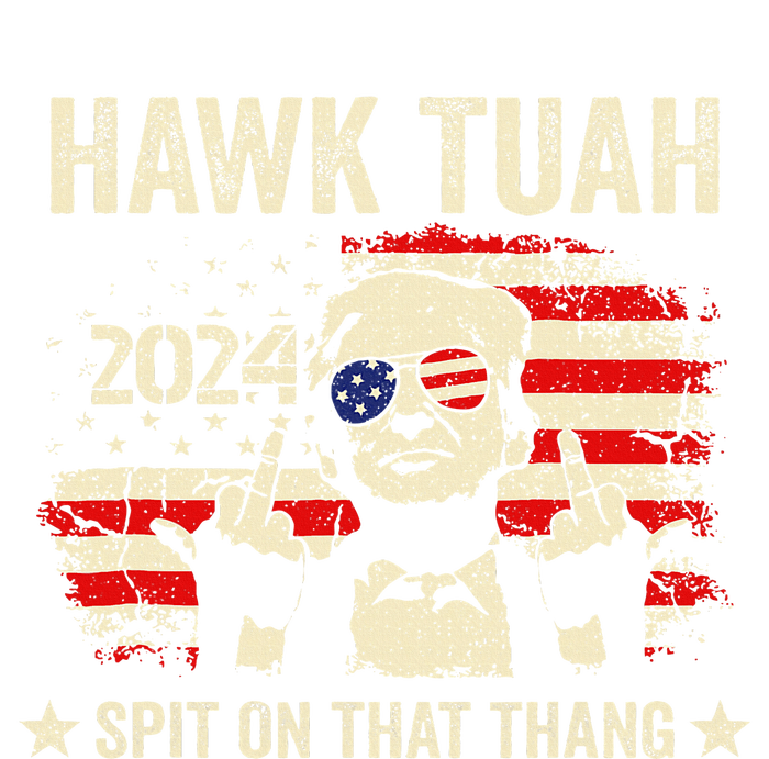 Trump 2024 Flag Funny Hawk Tush Middle Finger 24 Vote Trump T-Shirt