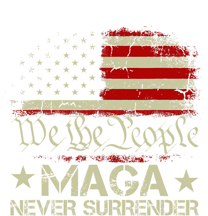 Trump 2024 Maga Never Surrender Us American Flag 16 in Basic Backpack