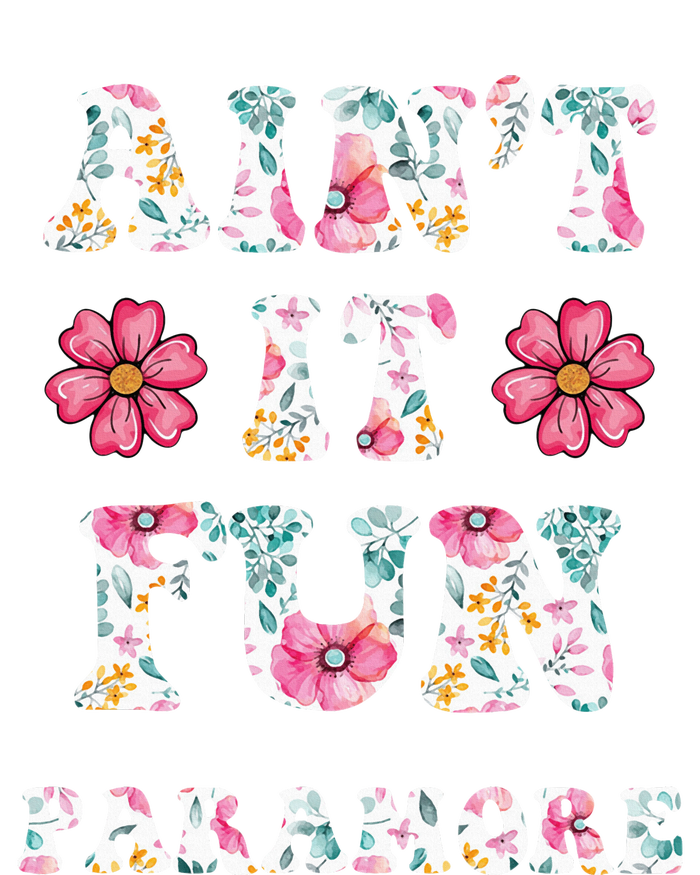 Aint It Fun P.A.R.A.M.O.R.E Floral Music Concert Women's Perfect Tri Rocker Tank