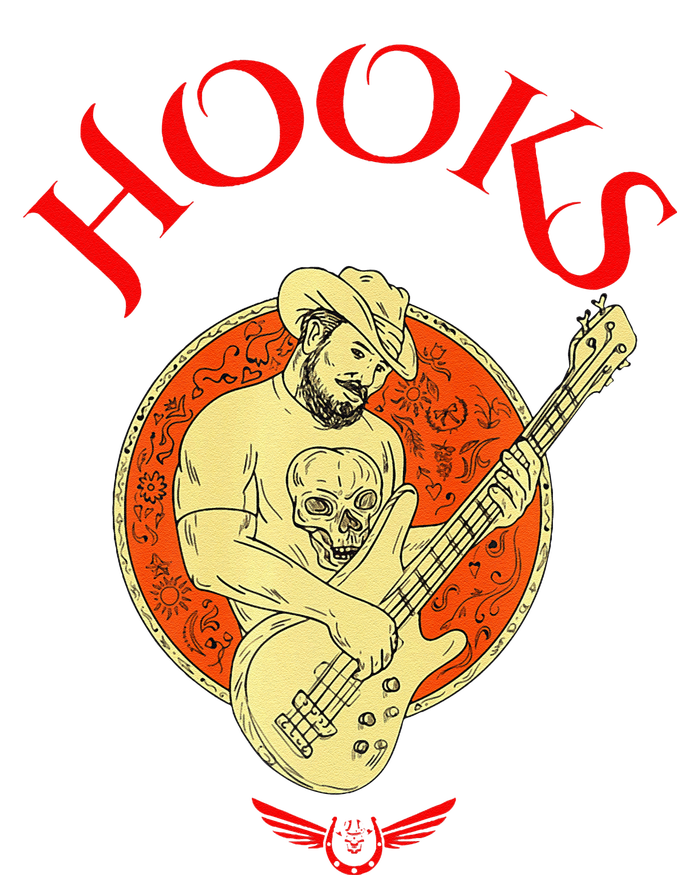 Hooks Cow & Guitar Hoodie