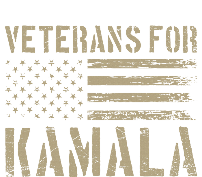 Veterans For Kamala Harris 2024 Election Usa Flag Military T-Shirt