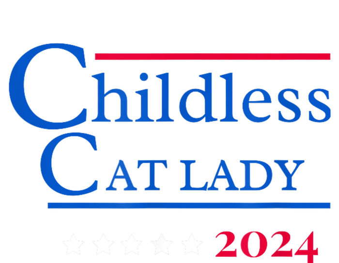 2024 Childless Cat Lady Women's Knotted Racerback Tank