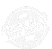 Smoke Meats Not Meth Women's Racerback Cropped Tank