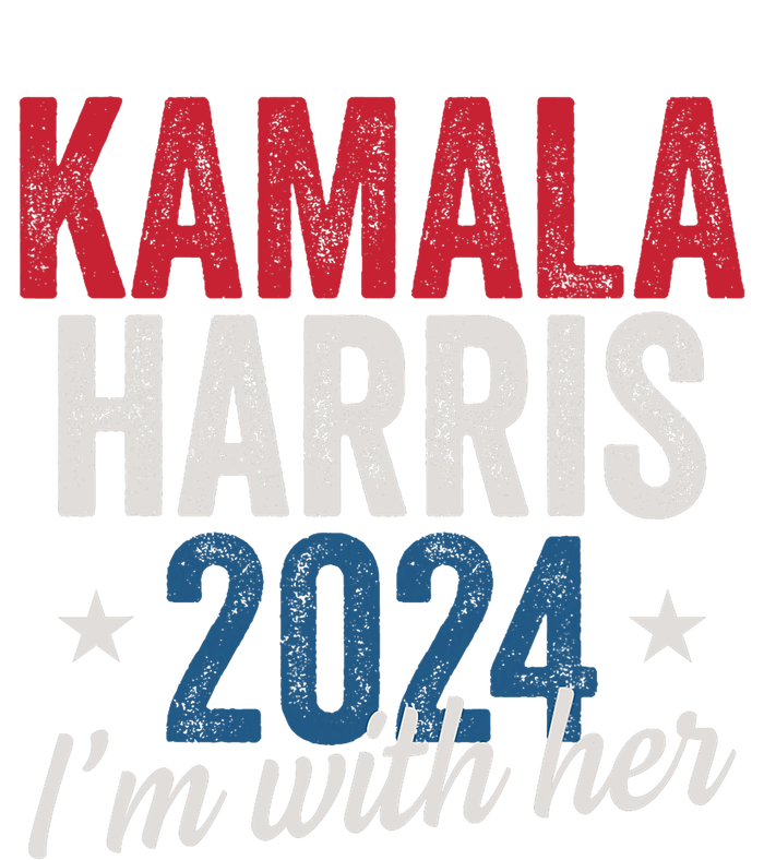 Kamala Harris 2024 Support IM With Her Kamala Harris 2024 Striped Beanie with Solid Band