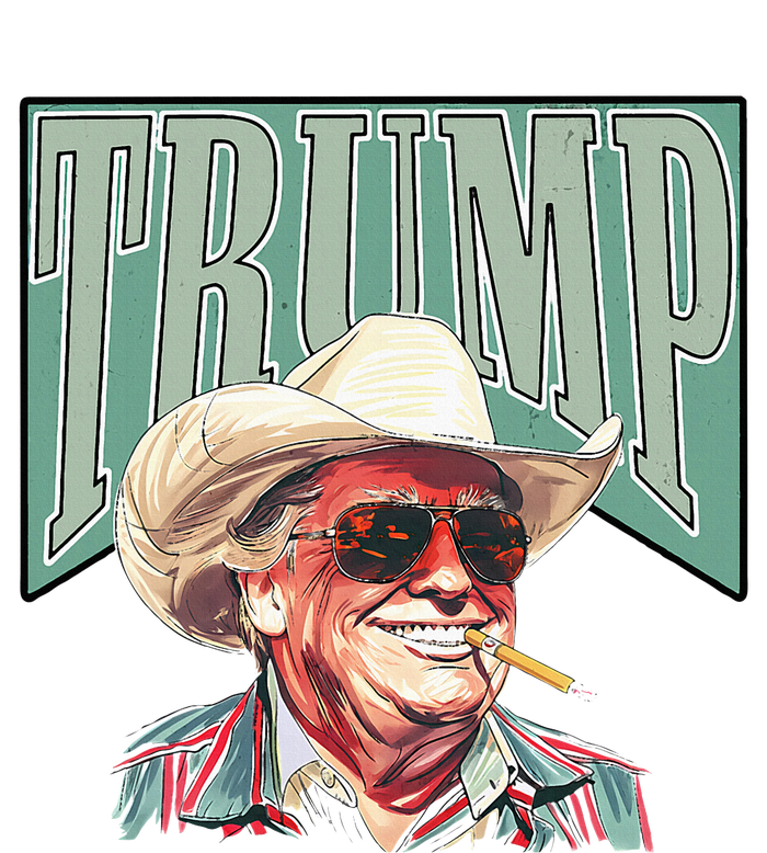 Funny Vintage Cowboy Western Daddy Donald Trump President T-Shirt