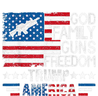 God Family Guns & Freedom Pro Trump 2024 Maga American Flag Toddler Hoodie