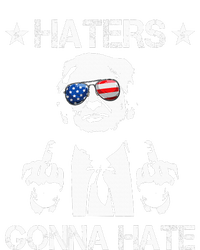 Haters Gonna Hate Middle Finger Funny Trump 2024 President T-Shirt