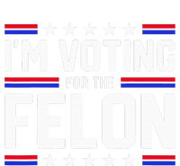 Im Voting For The Felon Political Trump 2024 Zip Tote Bag