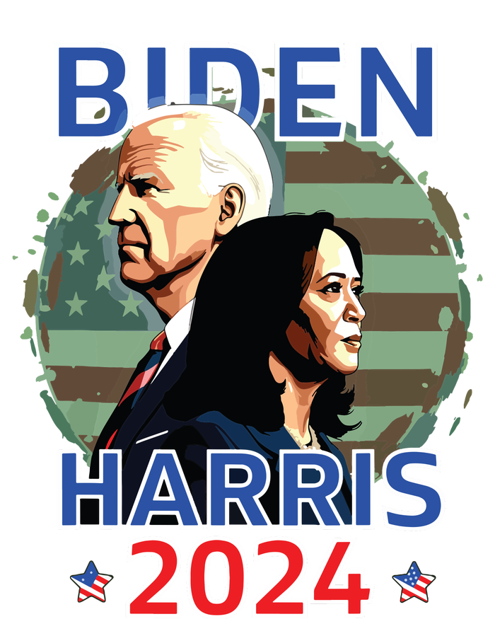 Patriotic Joe Biden Kamala Harris Democrat Campaign 2024 Dry Zone Grid Polo